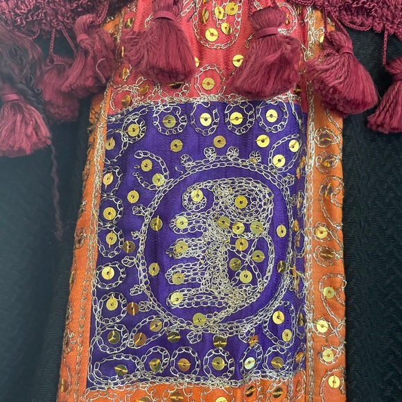 Vintage 1990's by designer Ann Ferriday one of a kind denim embellished jacket - Picture 8 of 9